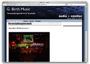 : Unternehmenswebsites: Herstellung, Handel, Vertrieb, Dienstleistung :: BirthMusic (Musikbranche) :